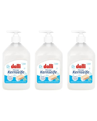 Dalli Flüssige Kernseife, 3x 500 ml parfümfrei seife Haut Pflegend universal (3er-Pack) im Sale